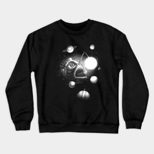 Cosmic Anglerfish (black and white version Crewneck Sweatshirt